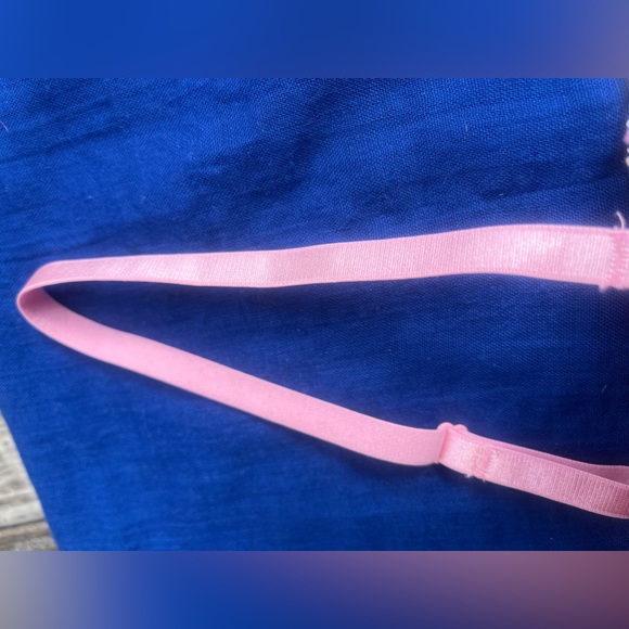 NWT vtg Coquette Y2K Baby Pink Lolita white lace up frilly bow bra delicates 34C - Picture 12 of 16